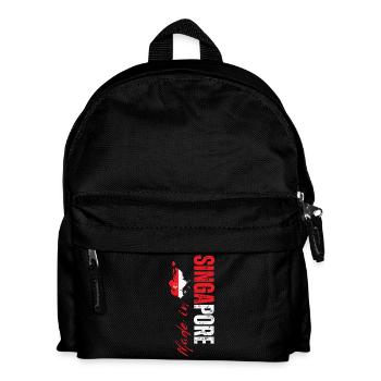 Made in Singapore, born in Singapore - Kids' Backpack - black - Front