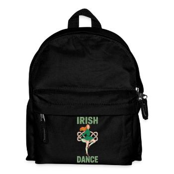 Irish Dance Irish Dancing irische Tänzer Geschenk - Kinder Rucksack - Schwarz - Vorne