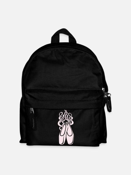 Ballettschuhe Ballerina Symbol - Kinder Rucksack - Schwarz