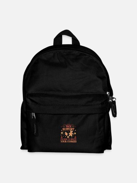 Tech Support I'm Here to Delete Your Cookies Xmas - Kids' Backpack - black