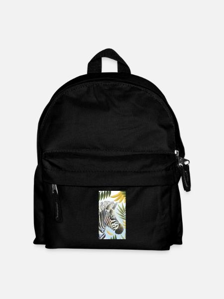 Zebra - Kinder Rucksack - Schwarz