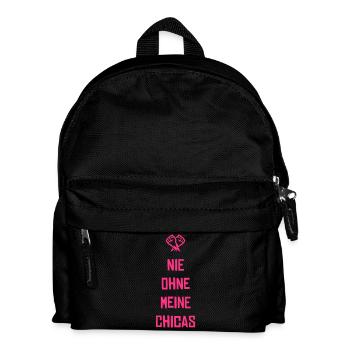 nie ohne chicas - Kinder Rucksack - Schwarz - Vorne