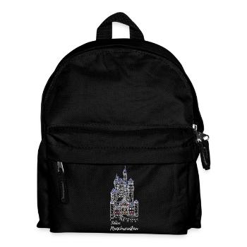 Château de Neuschwanstein, Bavière, Allemagne - Sac à dos Enfant - noir - Devant