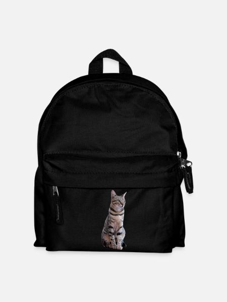 Katze Katzen Kätzchen Katzenshirt Geschenk - Kinder Rucksack - Schwarz