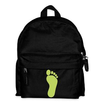 green foot feet foot care podiatrist podiatrist - Kids' Backpack - black - Front