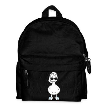 Sun duck with bath towel and slippers - Kids' Backpack - black - Front