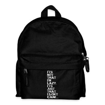 I'm not Lazy v2 - Kids' Backpack - black - Front