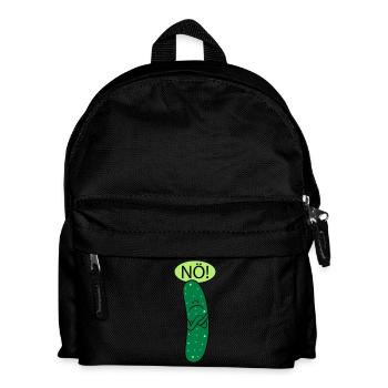 Saure Gurke (b) - Kinder Rucksack - Schwarz - Vorne