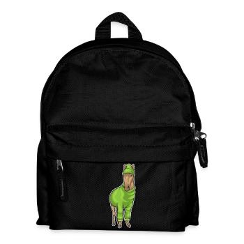 Horse Winter Hat - Kids' Backpack - black - Front