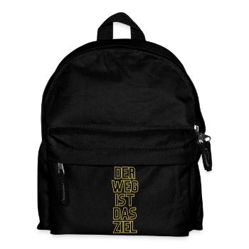 Der Weg ist das Ziel - Kinder Rucksack - Schwarz - Vorne