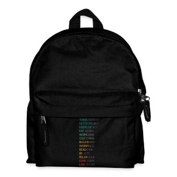 THINK POSITIVE - Kids' Backpack - black - Front