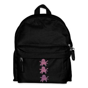 Octopus triple - Kids' Backpack - black - Front