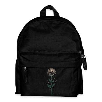 Elegant Rose Illustration - Kids' Backpack - black - Front