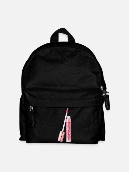 Lipgloss mit Glittereffekt - Kinder Rucksack - Schwarz