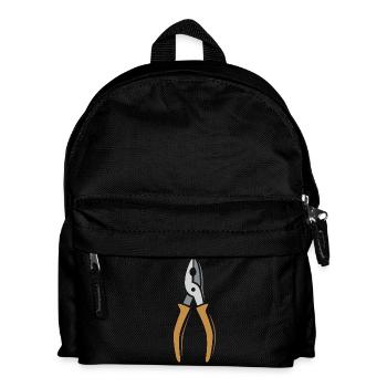 Stylische Zange Vektor – Werkzeugdesign für Handwe - Kinder Rucksack - Schwarz - Vorne