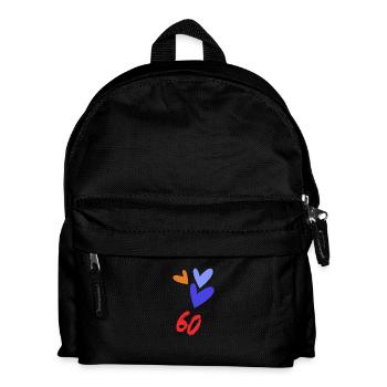 60. 60 ANS. 60e ANNIVERSAIRE. ANNIVERSAIRE 60 ANS. - Sac à dos Enfant - noir - Devant