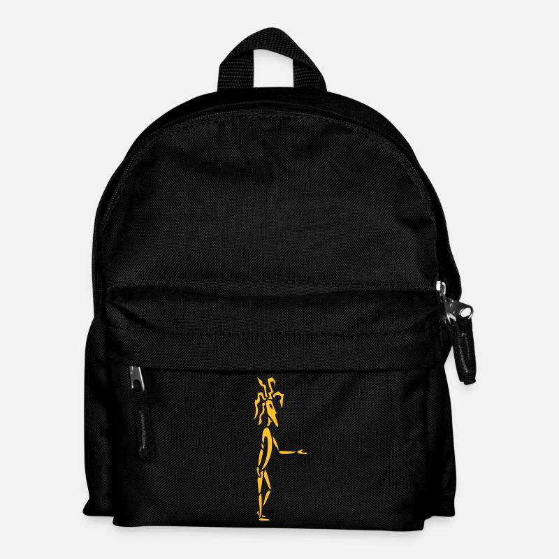 Mann mit Dreadlocks - Kinder Rucksack - Schwarz