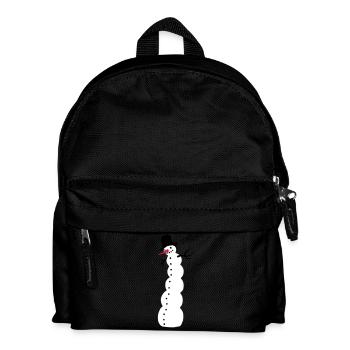 snowman - Kids' Backpack - black - Front