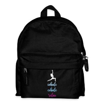 Yoga - Inspirez. Exhaler. Se détendre. - Sac à dos Enfant - noir - Devant