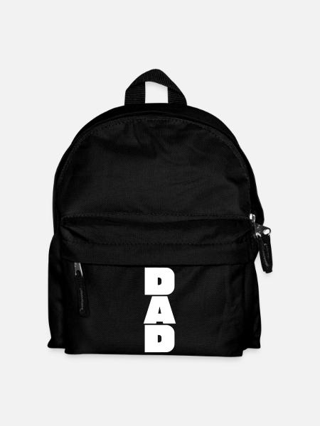 Dad Lettering - Dad - Dad - Kids' Backpack - black