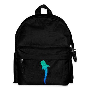 Walhaie bunt Kinder Herren Jungen Walhai - Kinder Rucksack - Schwarz - Vorne
