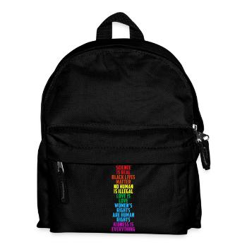 LGBT LGBTQ Gay Pride Féminisme Égalité - Sac à dos Enfant - noir - Devant