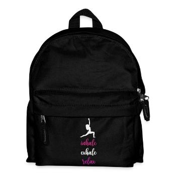 Yoga - Inspirez. Exhaler. Se détendre. - Sac à dos Enfant - noir - Devant