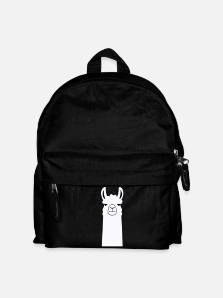 Adorable lama de dessin animé - Sac à dos Enfant - noir