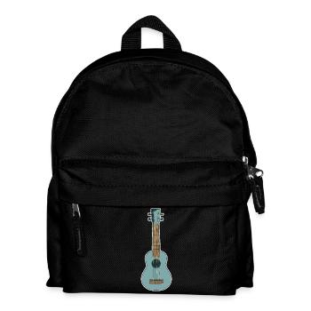 Retro Ukulele - Kinder Rucksack - Schwarz - Vorne
