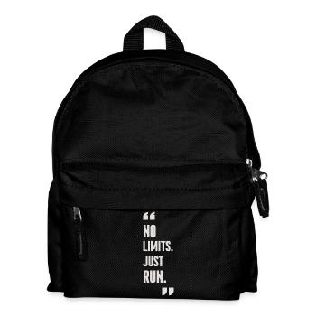 T-shirt de course motivant & produits dérivés - Sac à dos Enfant - noir - Devant