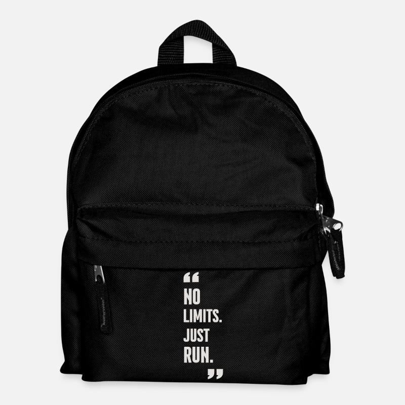 Motivational Running Shirt & Merch - Kinder Rucksack - Schwarz
