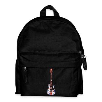 Union Jack Guitar - Kinder Rucksack - Schwarz - Vorne