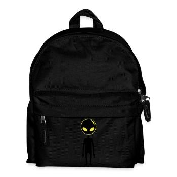 Alien Außerirdischer - Kinder Rucksack - Schwarz - Vorne