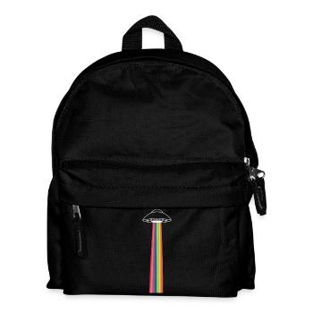 Rainbow ufo - Kinder Rucksack - Schwarz - Vorne