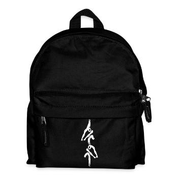 2- Ruderboot in Weiß - Kinder Rucksack - Schwarz - Vorne