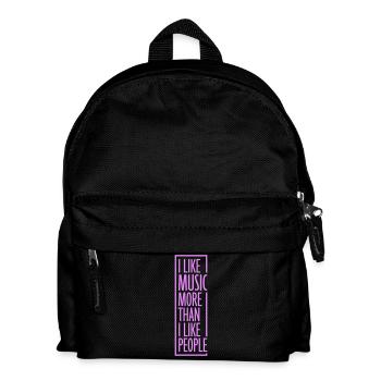 J’aime la musique plus que les gens désirent Musik - Sac à dos Enfant - noir - Devant