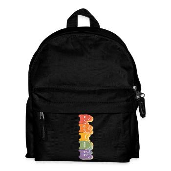 Pride Vertical Rainbow CSD Retro Saying Retro 7 - Kids' Backpack - black - Front