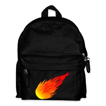 Feuerball - Kinder Rucksack - Schwarz - Vorne