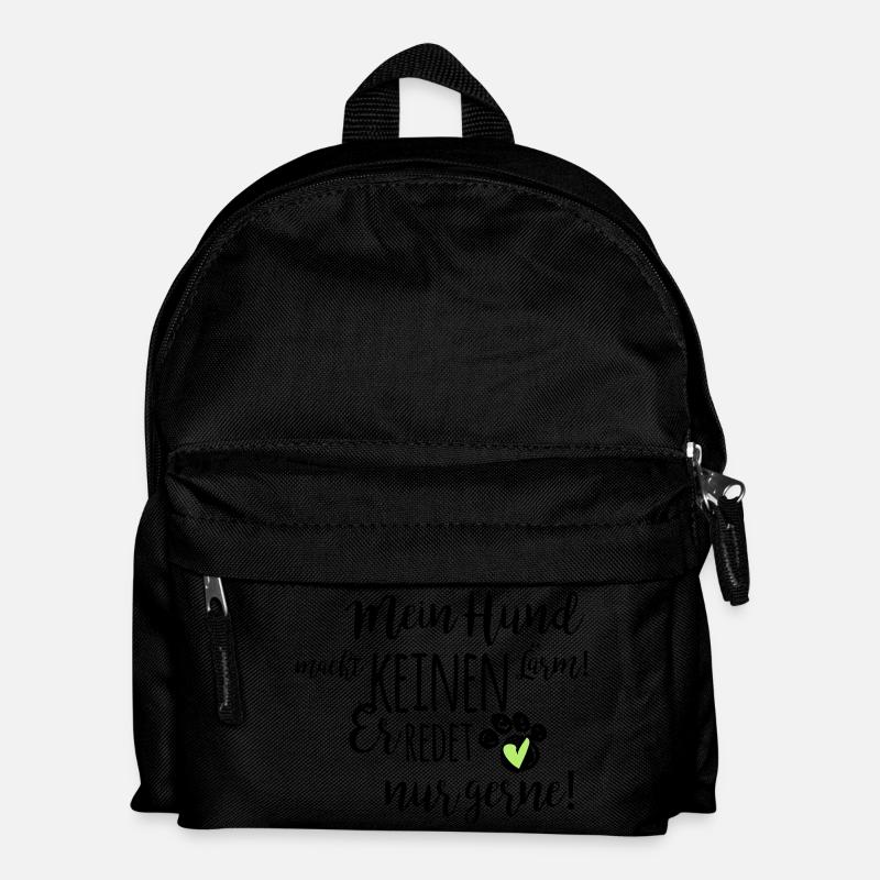 Mein Hund redet... - Kinder Rucksack - Schwarz