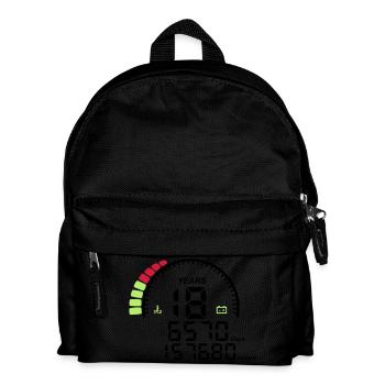 compteur anniversaire years ans 18 - Sac à dos Enfant - noir - Devant