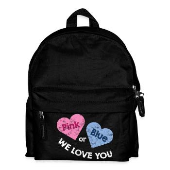 Rose ou bleu: matière de sexe - pour les femmes enceintes - Sac à dos Enfant - noir - Devant