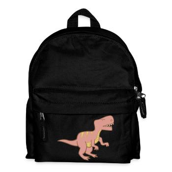Dino #kidscontest - Kinder Rucksack - Schwarz - Vorne