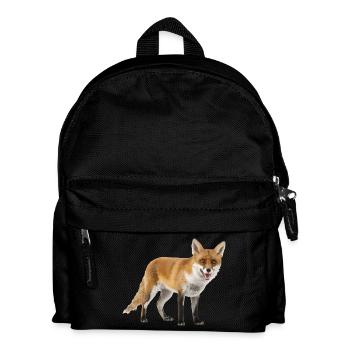 Fuchs - Kinder Rucksack - Schwarz - Vorne