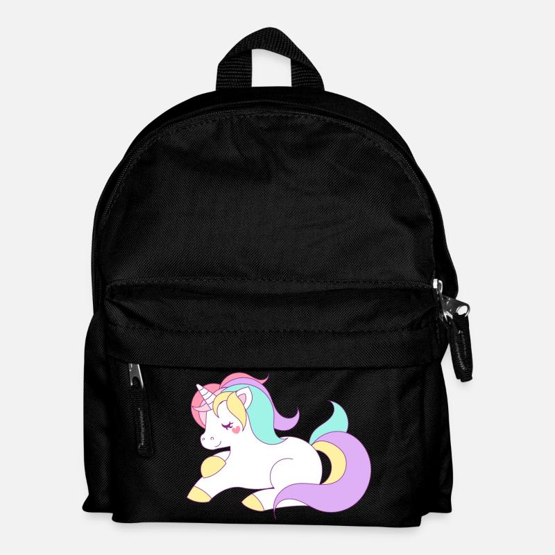 Einhorn Comic - Kinder Rucksack - Schwarz