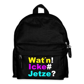 Wat'n icke Jetze - Sac à dos Enfant - noir - Devant