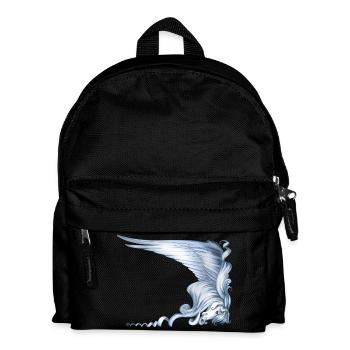 Pegasus Head with Big Wing - Kids' Backpack - black - Front