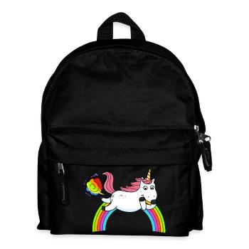 Pétard Licorne Rainbow1 - Sac à dos Enfant - noir - Devant