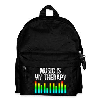 La musique est ma thérapie - Sac à dos Enfant - noir - Devant