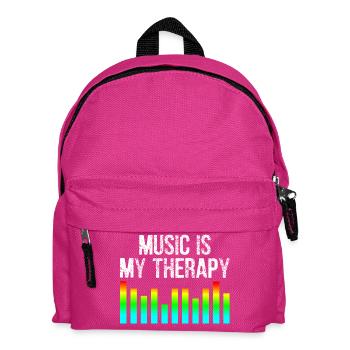 La musique est ma thérapie - Sac à dos Enfant - fuchsia - Devant