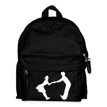 Dancing dance couple music dance music - Kids' Backpack - black - Front